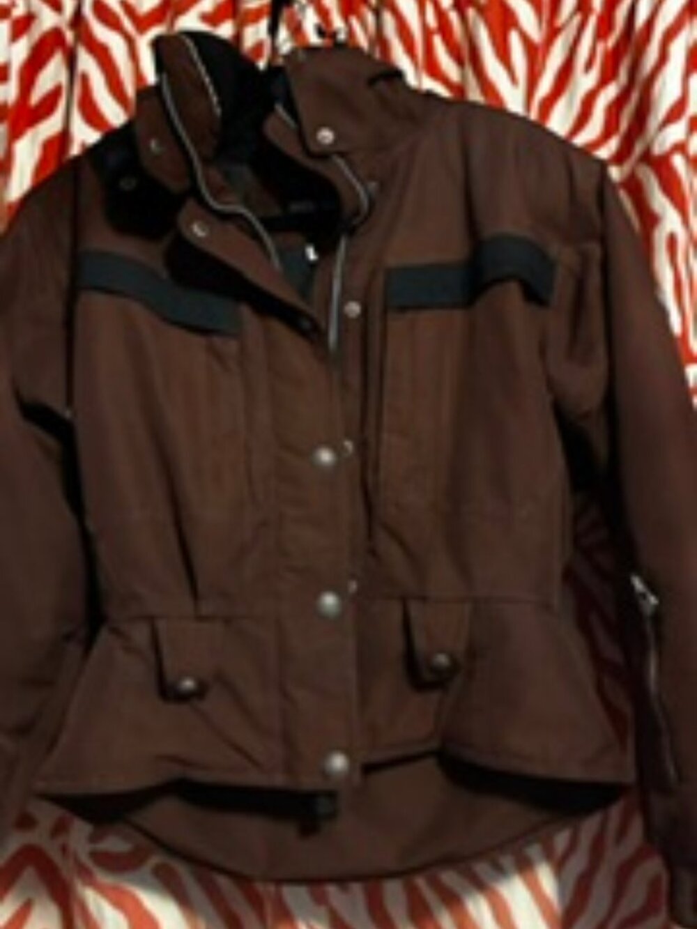 NILS Insulated Hooded Ski Jacket and Pants in Cocoa Brown, resists water, sz 8